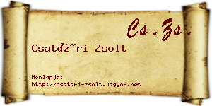 Csatári Zsolt névjegykártya
